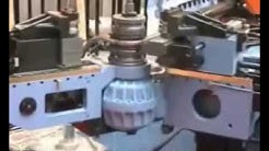 cnc bending machine with 3 layer molds and pushing