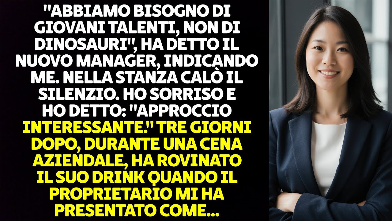 SONO STATO MANCATO DI RISPETTO DAL NUOVO MANAGER A CAUSA DELLA MIA ETÀ, FINCHÉ NON HA SCOPERTO CHE..