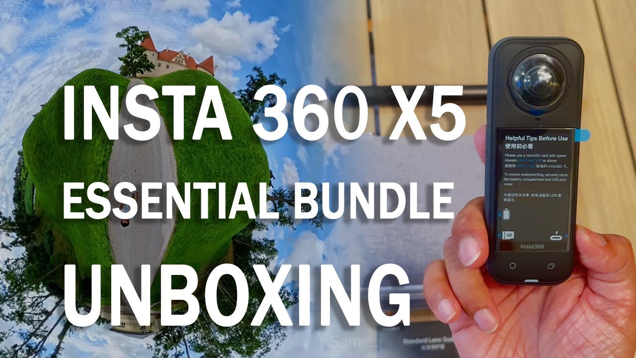 Insta360 X5 Essential Bundle Unboxing | Best 360° Camera Kit 2025 
