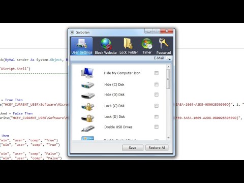 Gaiboten Windows Restrictions visual basic vb.net