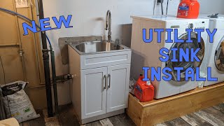 New Utility Sink Install From Start to Finish