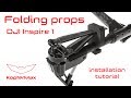 KopterMax DJI Inspire 1 Folding Carbon Fiber propellers - installation on drone