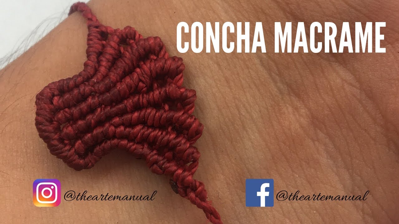 Shell tutorial in macrame - YouTube