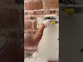This is how to smooth white cement on a wall properly and neatly.#youtubeshorts