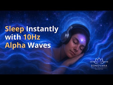 Fall Asleep Fast with 10Hz Alpha Waves | Relaxing Sleep Music for a Calm Mind #alphawaves #10Hz