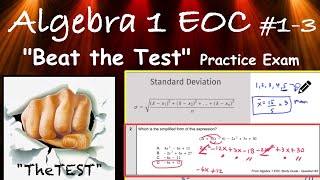 Algebra 1 EOC - #1-3 "Beat the Test" Practice Exam