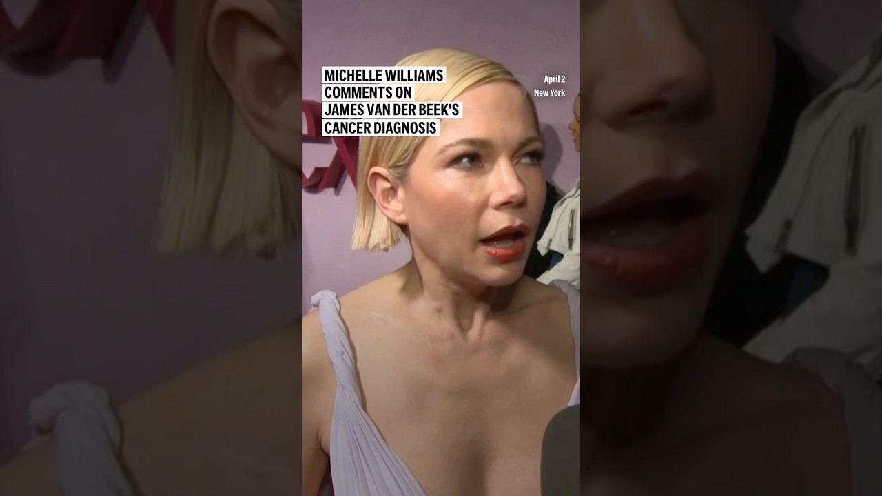 Michelle Williams comments on James Van Der Beek's cancer diagnosis