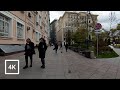 Walking Moscow, Zamoskvorechye District, Cloudy Day and City Sounds, 4k