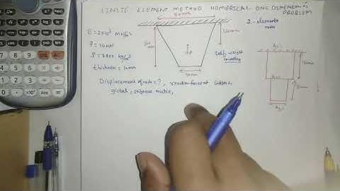 |Tapered bar finite element method in hindi |one dimensional | FINITE ELEMENT METHOD IN HINDI