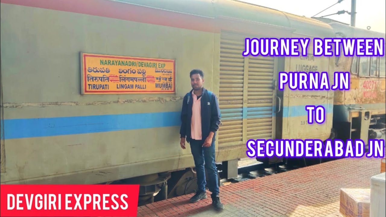 Nanded to secunderabad via nizamabad: Full journey video: on 17057 CSMT-LPI devagiri Exp. #travel