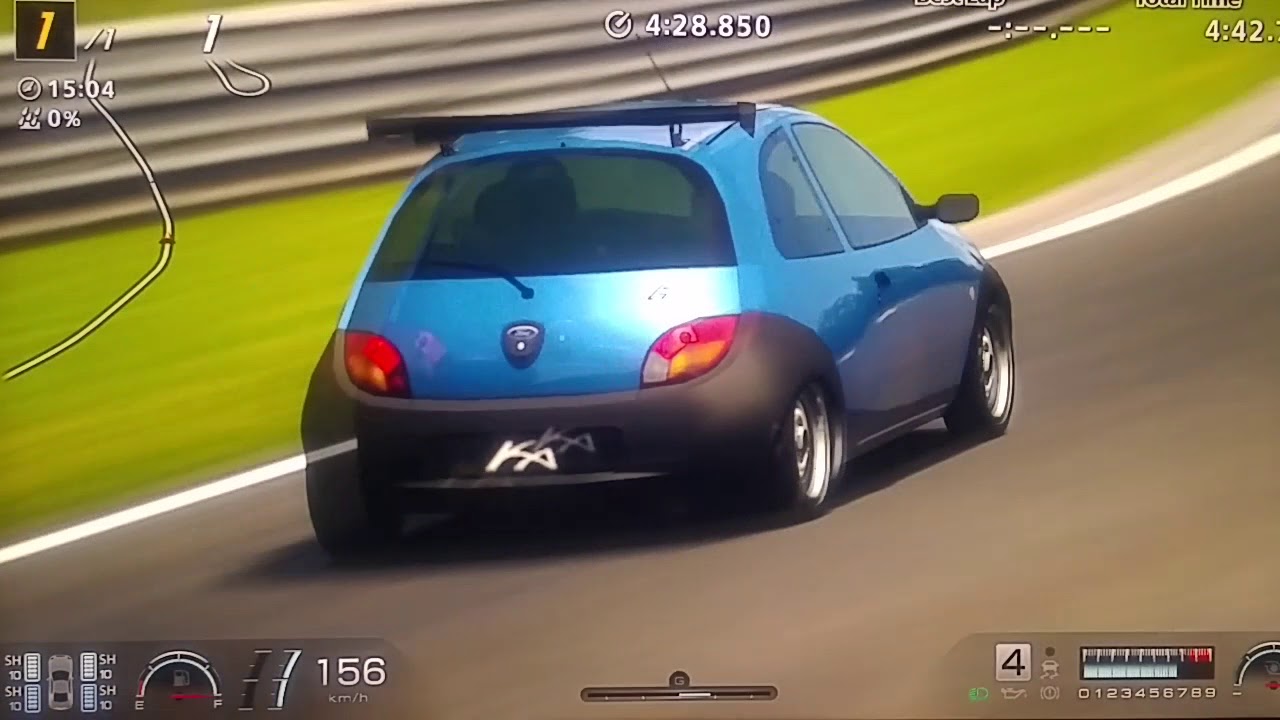 Gran Turismo 6 maxed out Ford Ka on Nürburgring (just for laughs ;D) 