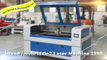 JINAN QUALITY CNC : MIXED / HYBRID CO2 LASER CUTTING MACHINE QCL1390-H WITH YONGLI DLT-280