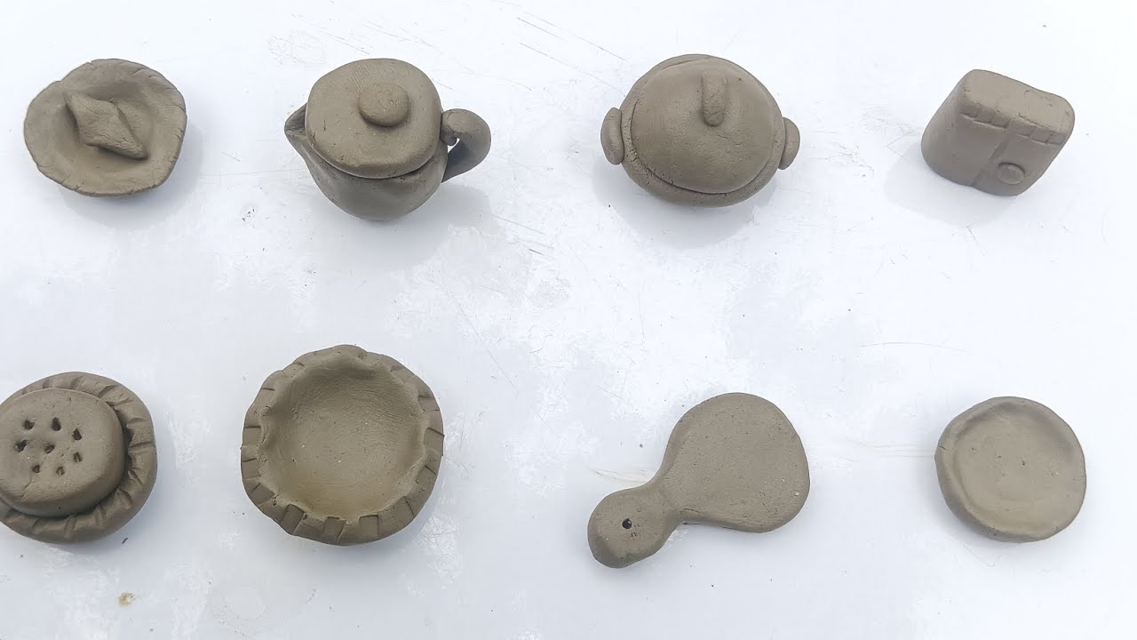 Mitti ke almira chote chote bartan 😍 trending 