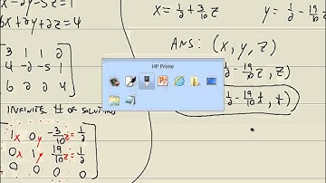 Technology in College Algebra - Inconsistent_Dependent Equations - HP Prime