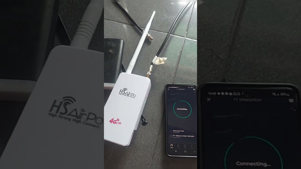 Hsairpro CPE200 outdoor modem 4G LTE + antena yagi grid