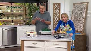 Temp-tations 3-Piece Stoneware Condiment Jars with Tray on QVC