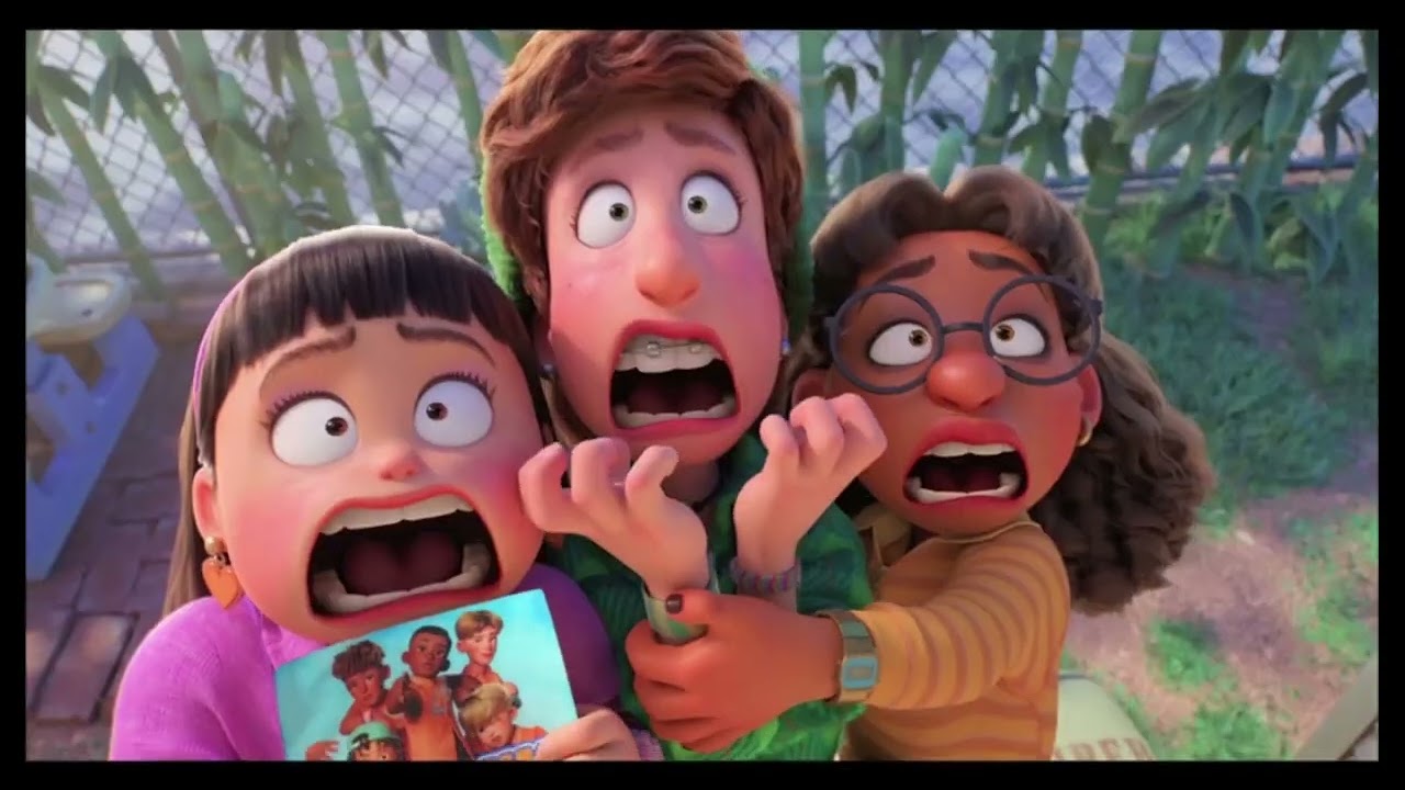 Mei's friends finding out that Mei is a red panda (Turning Red) - YouTube