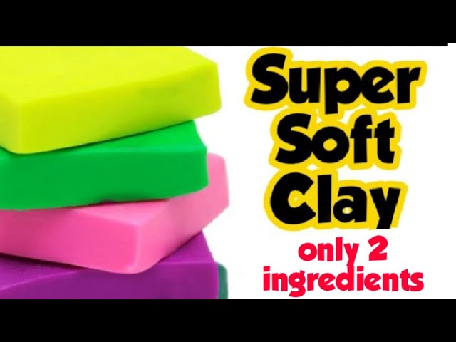 Diy Super Soft Clay/Homemade soft Clay/How to make soft Clay at  home/Therapy Clay making/slime clay 