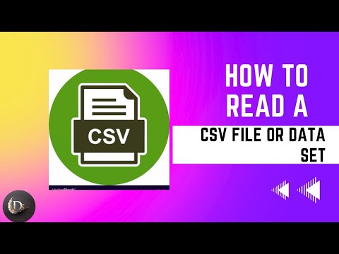 How To Read Csv file or Data Set | | Csv Data Set Ko Kaisy Read Kary. | DS coding