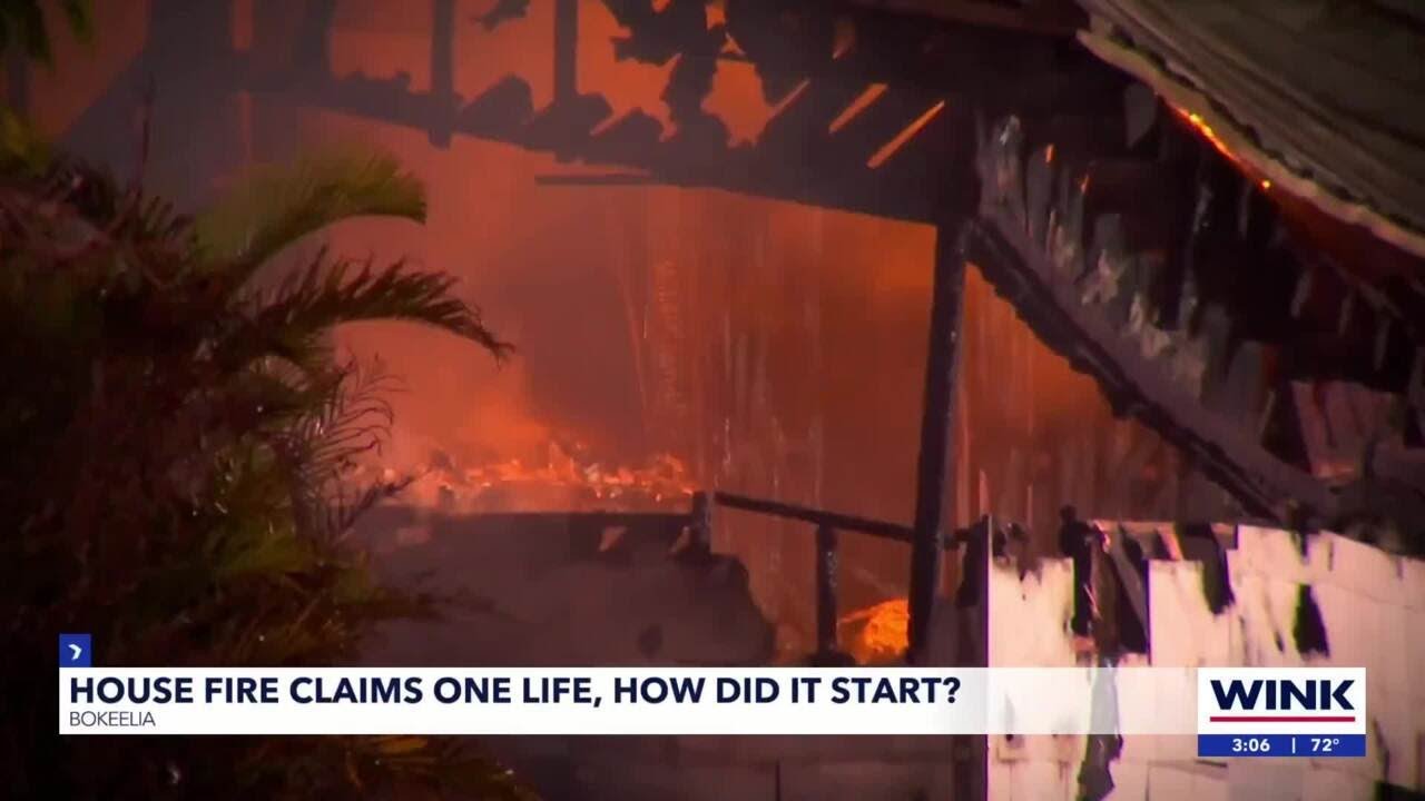 One dead in house fire in Bokeelia - YouTube