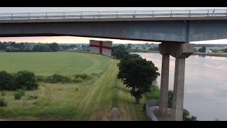 England Flag ouse bridge Goole