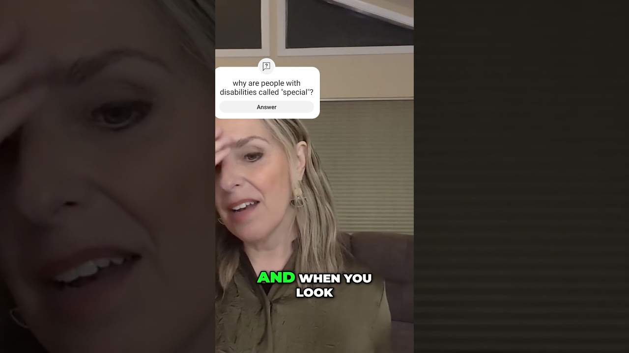 Why are people with disabilities called "special"? A spiritual perspective.