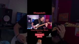 Megadeth Mini Lesson (Part 1) #megadeth #peacesells #guitarlesson #metal #guitar