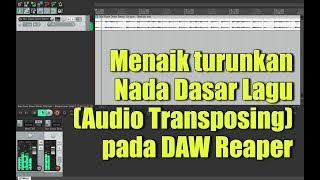 Menaik turunkan Nada Dasar Lagu (AUDIO TRANSPOSING) pada DAW Reaper