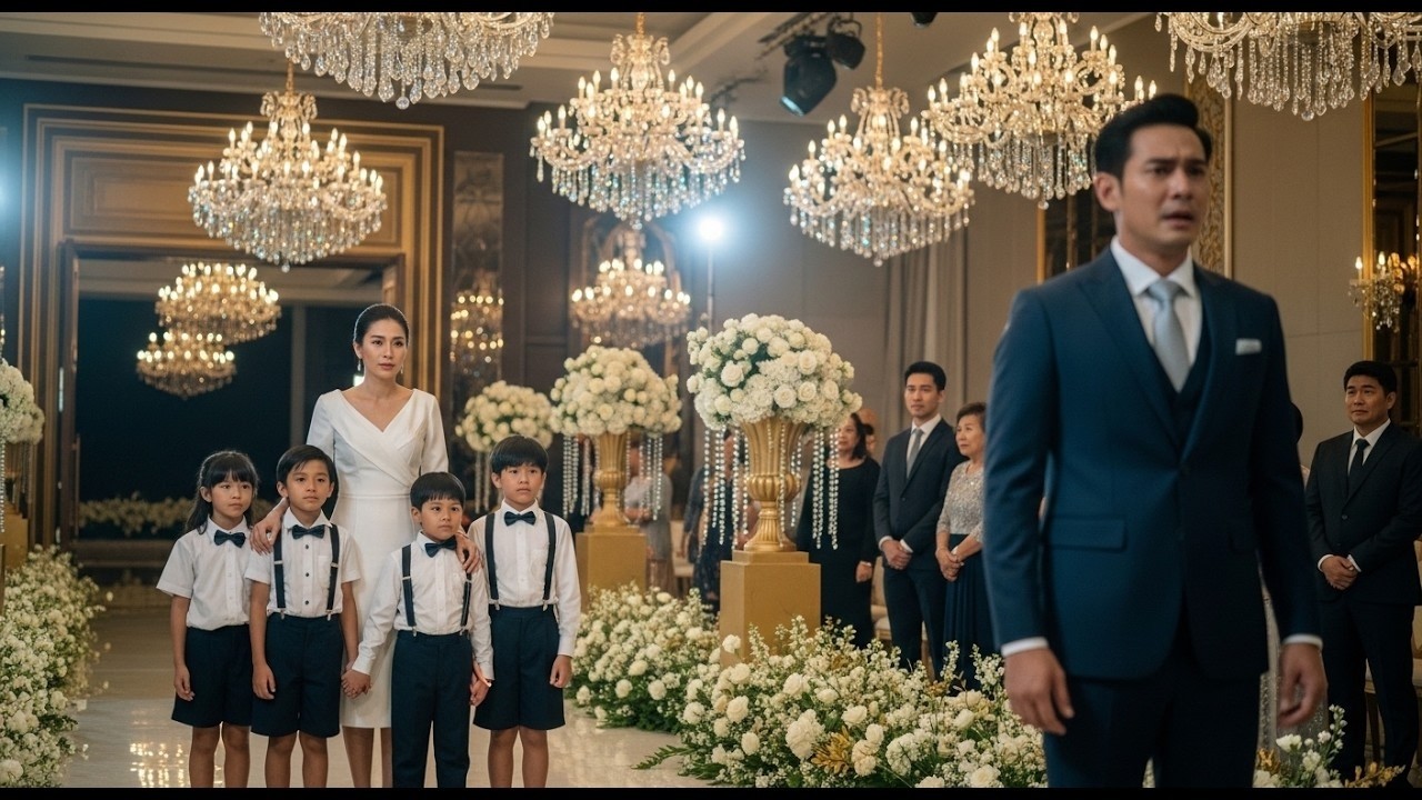 เชิญภรรยาเก่ามางานแต่งเพื่อดูถูก — แต่มหาเศรษฐีถึงกับร้องไห้เมื่อเธอมาพร้อมลูกสามคน!