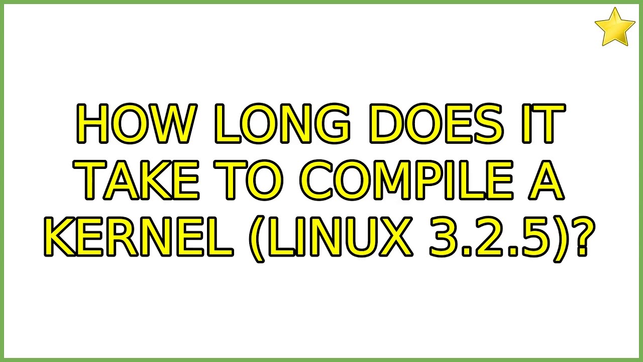 Compile kernel