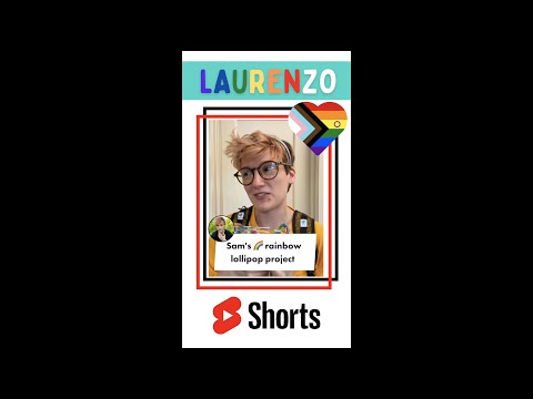 🏳️‍🌈Sam's rainbow lollipop project #shorts #lgbtq #YouTubePRIDE 🌈Follow Me on YouTube!🙌