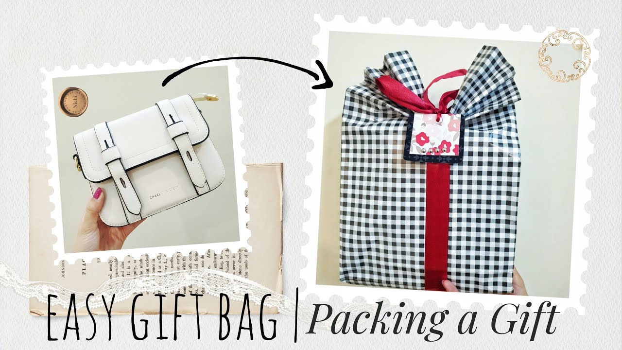 How to pack a bag Paper gift bag tutorial Handmade YouTube