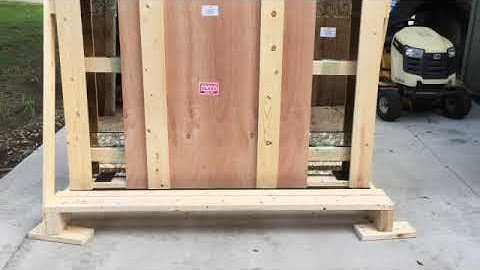 How to unload Timeless Reflections A-Frame Crate - Antique Mirror Glass