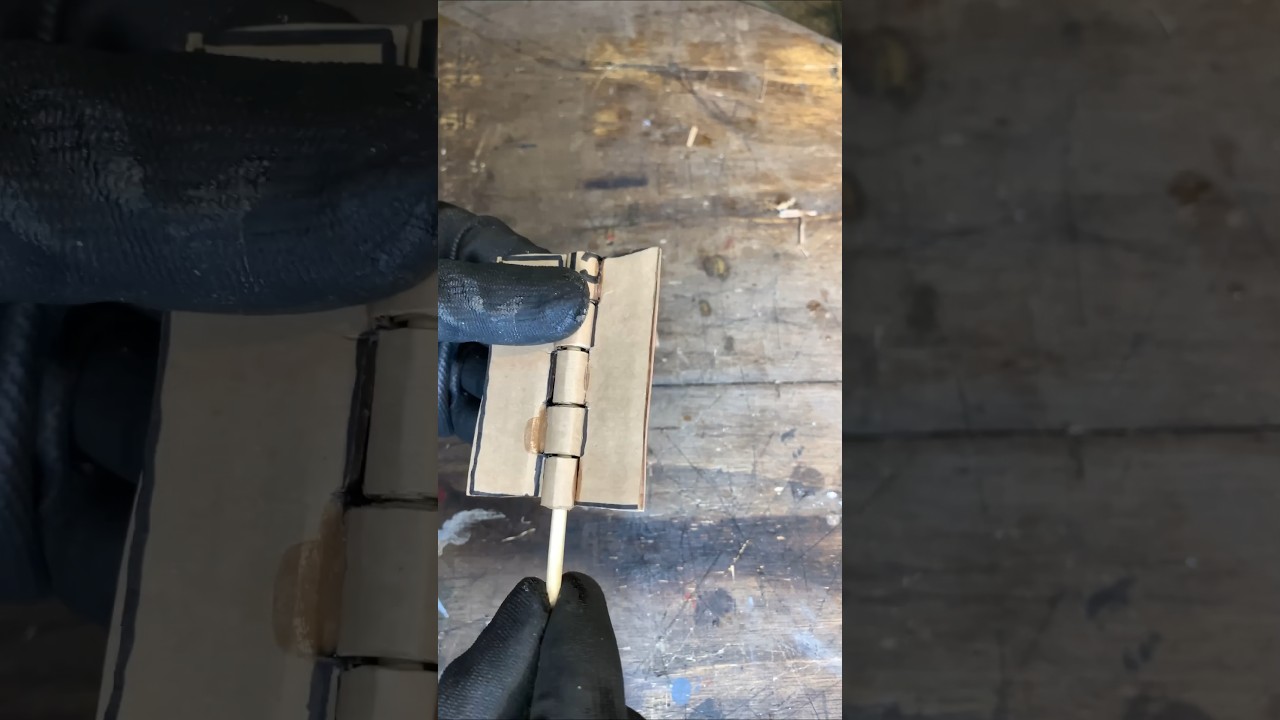 Dobradiça de papelão para artesanatos e caixas 