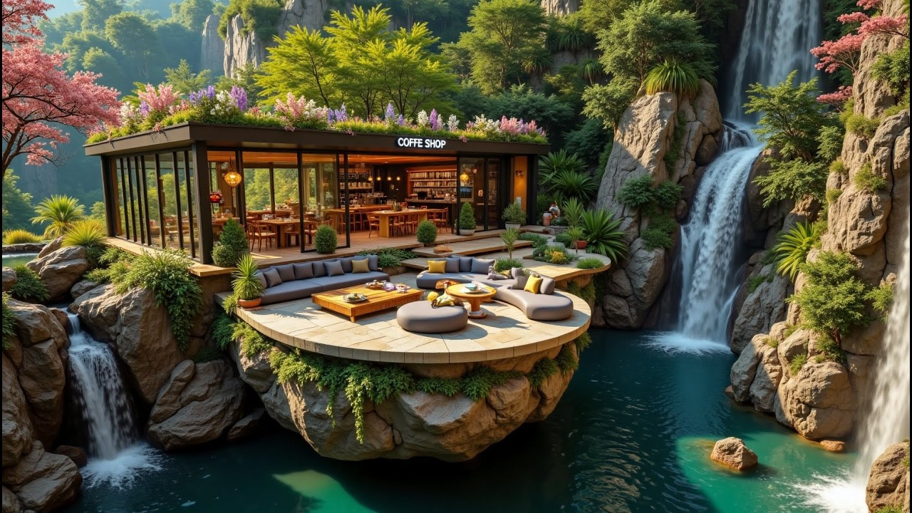 Forest Villa Jazz Relaxing ☕ Morning Café Jazz & Gentle Outdoor Jazz Music for Calm Focus