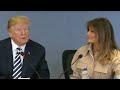 First lady Melania Trump attends on-camera briefing after "rough patch"