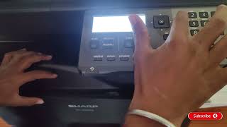 Sharp bp-20m22  machine installation in Hindi