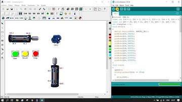 Lập trình PLC trên Arduino và mô phỏng trên PC-SimU V2 bài 3.3.2 - [baochinh.com]