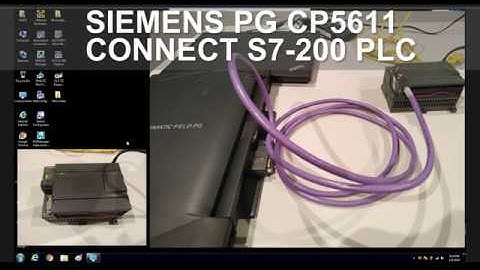 U02.How to use Siemens PG CP5611 connect S7-200 PLC