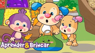 Compras de Cores | Aprender &amp; Brincar clássico | Desenhos Animados | Para crianças