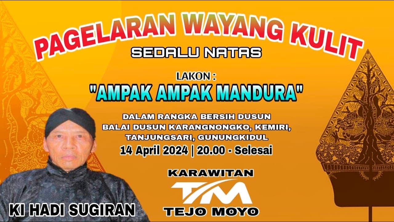 LIVE PAGELARAN WAYANG KULIT * KI. HADI SUGIRAN * 14 APRIL 2024