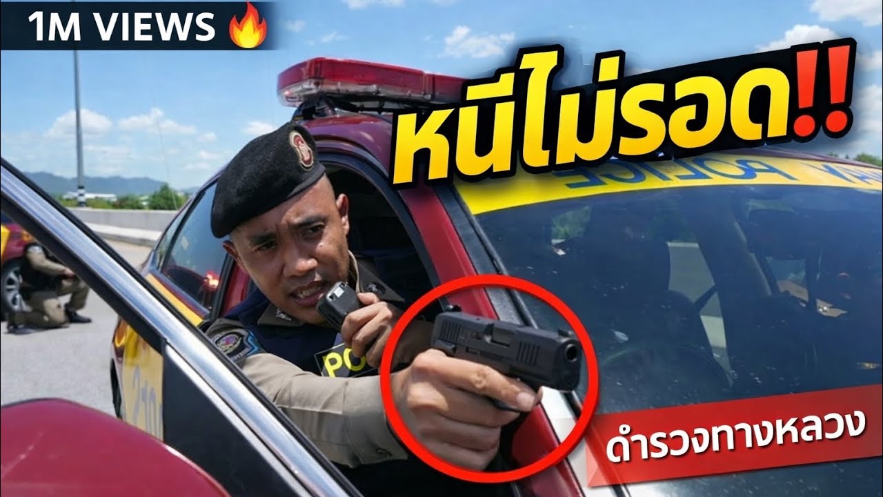 แบบฝึก การสกัดจับ หยุดยานพาหนะ การควบคุมผู้ขับขี่และผู้โดยสาร | ตำรวจทางหลวง