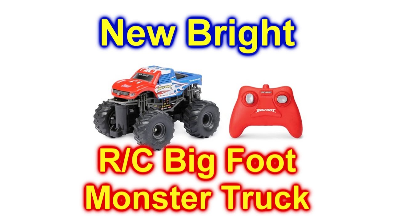 New Bright Bigfoot Radio Control Big Foot Monster Truck Unbox How To
