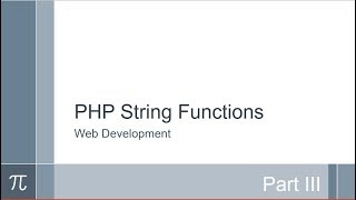 Functions String Part III