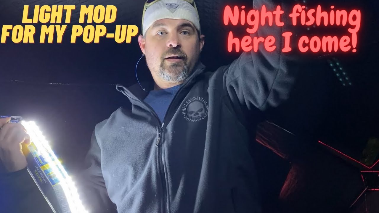 Putting lights in my Ice Shack!