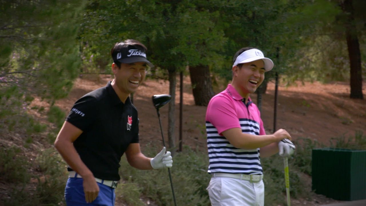 On the golf course with Kevin Na and friends