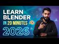 Master Blender Basics in Just 20 Minutes ⚡(Step-by-Step Tutorial) #blender #learnblender #3dmodeling