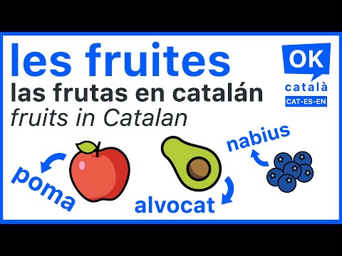 Les fruites / Las frutas en catalán / Fruits in Catalan 🍎🍊🍌🍉🍇 | OK CATALÀ | CAT-ES-EN | 4K