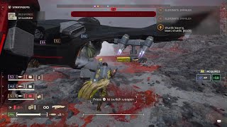 HELLDIVERS 2 Bug fall off pelican during extraction