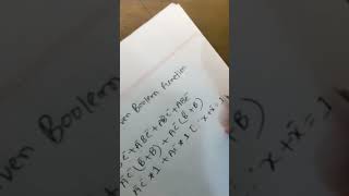Simplify boolean function #booleanexpression